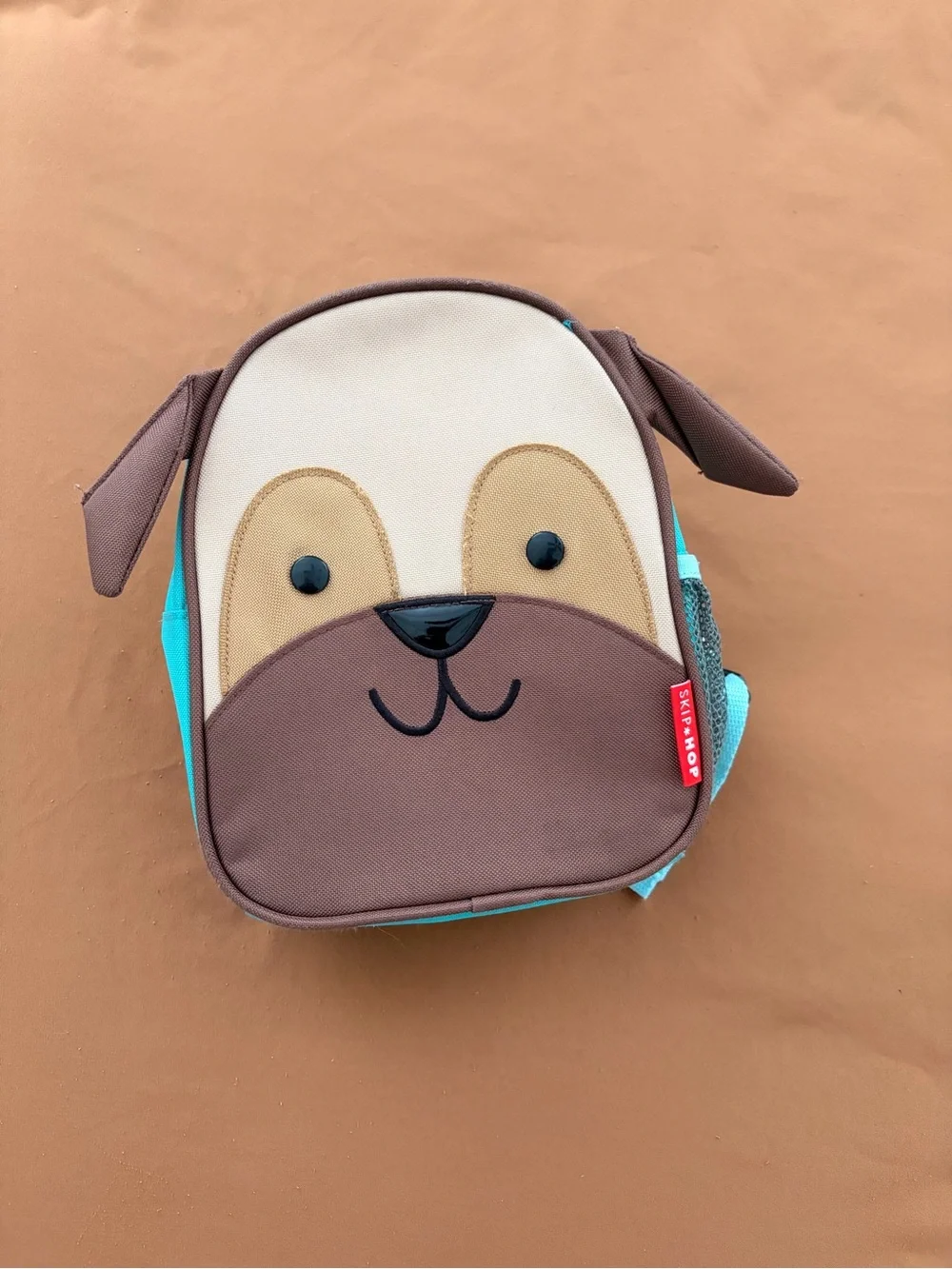 Skip Hop Brown, Teal & Cream Puppy Mini Bag